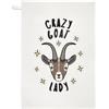 Gift Base Pazzo Capra Donna Stars Strofinaccio Piatto Panno - Divertente Animale