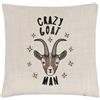 Gift Base Cuscino In Lino Con Copertura Di Capra Pazza Con Stelle - Animale Divertente