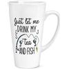 Gift Base Lasciami Solo Bere Il Mio Tè E Pescare Tazza Grande Da 17oz Per Papà Pescatore