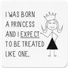Gift Base I Was Born A Principessa Frigo Magnete - Ragazze da Ragazza Divertente