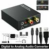 RCA Convertitore audio digitale ottico spdif analogico RCA toslink adattatore cavo