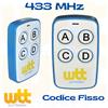LIFE Telecomando radiocomando per cancello universale apricancello garage 433 92 MHz