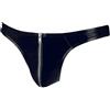 Black Level Slip erotico uomo con zip cerniera mini mutande sexy a vita bassa nero lucido