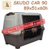 Pet's Market SKUDO CAR 90 Trasportino per Cane Robusto OMOLOGATO per Viaggi in Auto 89x51x60H