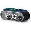BES Sveglia con Ricarica Wireless Adattatore Orologio Specchio Caricatore Smartphone