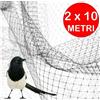 Nortene Rete Antiuccelli 2x10 metri Nortene Difengreen protegge le piante dagli uccelli