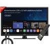 QBELL TV SMART 24" LED HD WEBOSS BY LG NETFLIX DAZN 220 E 12 VOLT CAMPER BARCA