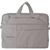 DOHE - Valigetta per laptop da 15,6 pollici - Tasca principale imbottita e 6 tasche extra, manico superiore, nastro per carrello, poliestere leggero e idrorepellente, grigio, 39,3x28,5x3,3 cm, Utility