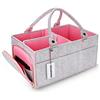 XUANGUO Organizer per pannolini per bambini per ragazza ragazzo grande cestino portaoggetti per asilo nido borsa portatile per fasciatoio e auto Baby Shower Regali essenziali per neonati Lista dei bambini