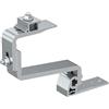 Fischer RH 40-52 H AL 10x Ganci in Alluminio per Tetti di Tegole, 3 Regolazioni, Innesto Orizzontale, per Profili Pannelli Solari Fotovoltaici, 571742