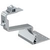Fischer RH 52-67 HB AL 10x Ganci in Alluminio per Tetti di Tegole, 4 Regolazioni, Innesto Orizzontale, per Profili Pannelli Solari Fotovoltaici, 571747