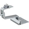 Fischer RH 40-52 HB AL 10x Ganci in Alluminio per Tetti di Tegole, 4 Regolazioni, Innesto Orizzontale, per Profili Pannelli Solari Fotovoltaici, 571745