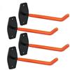 Relaxdays Porta Gomme Auto da Parete, Set di 4 Ganci da Muro per Pneumatici e Cerchioni Fino a 40 kg, Arancione Nero