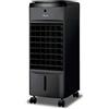Ardes AR5AMR08 Penny Raffrescatore Evaporativo d'Ambiente con Ruote Digitale Timer e Telecomando capacità Serbatoio 4 L, Nero