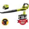 RYOBI RBL1820S40F SOFFIATORE ONE+ 18V BATTERIA 4AH SOFFIA FOGLIE ELETTRICO