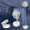 Ventilatore Pieghevole 185°Telescopico 3 Pale Ricaricabile Usb Portatile