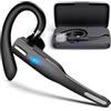 NK Wireless Bluetooth Cuffie 5.0 + 450 mAh Charging Case - Auricolare a mani libere, microfono, tecnologia di cattura vocale chiara, batteria 100 mAh; leggero, per affari, ufficio - Iphone e Android