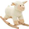 Happy Hop Cavallo a Dondolo in Peluche 65x32x58 cm Rosa Giocattolo Giochi Giostra vidaXL