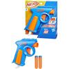 Nerf Hasbro Nerf N Series Blaster Flex, Blaster di Plastica con 2 Dardi Nerf N1 Compatibili con i Lanciatori Nerf N Series, Azzurro e Arancione, Giocattolo per Bambini e Bambine dagli 8 Anni in Su