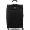 Travelpro Platinum Elite Bagaglio da stiva espandibile con lato morbido, valigia grande con 8 ruote girevoli, lucchetto TSA, uomo e donna, Shadow Black, grande a quadri 83x54x34 cm
