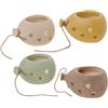 Subitodisponibile 1 PZ TERRA Palloncino portapiantine ceramica biscottata 12 cm BOMBONIERA 1CLS