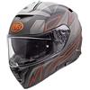 PREMIER CASCO DEVIL EL 93 BM,GRIGIO/ARANCIO,XS