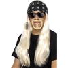 Smiffys Kit Hard Rocker, biondo, con parrucca, bandana, barba e occhiali Halloween