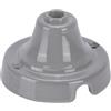 Fanton Rosone liscio in ceramica colore grigio Ø 70 mm in porcellana per lampade a sospensione e cavo tessile 84027GR