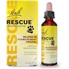 RESCUE PETS - Contagocce per animali domestici, ideale per viaggi, visita veterinaria, toelettatura, rumore e solitudine, senza alcool, naturale e vegano, flacone da 20 ml