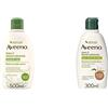 Aveeno Daily Moisturising, Crema Corpo Idratante Bagno Doccia, Detergente Corpo, 500 ml & Bagno Doccia allo Yogurt, Bagnoschiuma, Daily Moisturising al Profumo di Vaniglia e Avena
