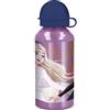 p:os 35439 - Frozen La Regina dei Ghiacci 2 - Borraccia in alluminio per bambini, borraccia con coperchio e capacità di circa 400 ml, a prova di perdite, per la scuola, lo sport e il tempo libero