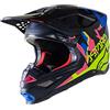Alpinestars Supertech S-M8 Echo Casco Motocross (Black/Blue,L (59/60))