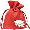 PuntoCasaStore 10 PZ SACCHETTO JUTA | SACCHETTO STOFFA IUTA ROSSO CON GESSETTO TOCCO LAUREA 10