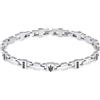 Maserati Bracciale Maserati Jewels JM423AVD17 Bracelet Acciaio Zirconi Neri Uomo