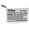 vhbw Batteria per Apple Watch A1554 42mm 1a generazione, MJ3N2LL/A 240mAh 3,7V