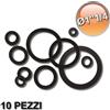 GTL Tirinnanzi Guarnizioni da Ø 1'' 1/4, in gomma con spessore mm 2,5 per raccordi sanitari ac