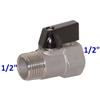 PIANA Gozzano Minisfera 1/2'' mini valvola sfera maschio femmina