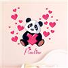 Ambiance Sticker Adesivo Personalizzabile con Nome e Nome Personalizzabile, Decorazione da Parete per Camera dei Bambini, 2 Fogli da 25 x 20 cm e 40 x 30 cm, Multicolore