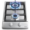 IsEasy 31 cm Piano Cottura Incasso 2 Fuochi a Gas Acciaio Inossidabile 4300 W