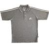 ADIDAS Polo manica corta in cotone da uomo Adidas grigio