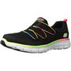 Skechers Synergy Loving Life, Scarpe da Ginnastica Donna, Nero, 37 EU Larga