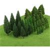 Modellino in Scala HO, Train Design, Road Tree Model, Green, 1:87, Tree