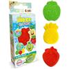 INKEE Mini Pack Fruity, Set Di 3 Pompe Da Bagno Per Bambini Con Forme E Aromi Di Frutta, Fragola, Mela E Ananas, Divertimento Garantito