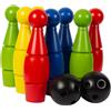 pigepa Birilli da Bowling per Bambini colorati da spiaggia 8 Birilli e 2 Palle gioco
