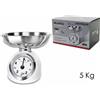 dictrolux Bilancia analogica da cucina con ciotola vassoio in acciaio inox removibile 5kg