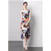 Vestito Abito Lungo Scamiciato Bohoo Morbido a Tubino Colorato GIPSY 13374