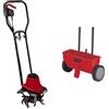 Einhell GC-RT 7530 Zappatrice Elettrica, Rosso Nero & GC-SR 12 Carrello Spargitore, ‎Standard