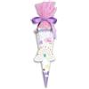 Ursus 989 00 04 - Easy Line Mini Cono Scuola Arcobaleno, Viola, 6 Lati, Cartone Ondulato 3D pretagliato, 41 cm, Diametro Circa 15 cm, per Realizzare Un Cono di Zucchero