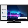 Telefunken TV 24 Pollici HD Ready Display LED DVB-T2/S2 Nero TE24550S38YXD