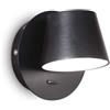 Ideal Lux GIM AP NERO Mod. 167121 Lampada Da Parete 1 Luce
